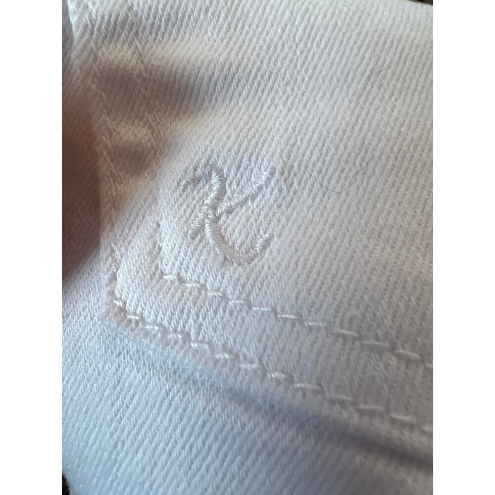 KUT FROM THE KLOTH GIDGET FRAY SHORTS WHITE SIZE 8 - Picture 10 of 13